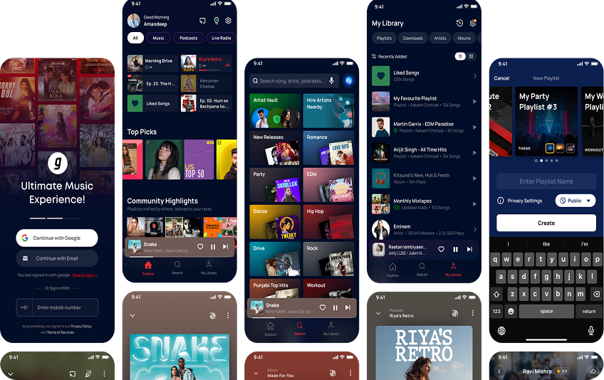 Gaana redesign